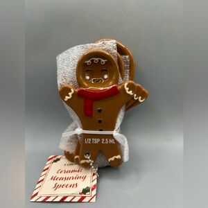 Target Bullseye’s Christmas Gingerbread Ceramic Measuring Spoons 2025 NEW
